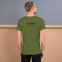 Load image into Gallery viewer, Worldviews &quot;Got Coffee?&quot; T-Shirt
