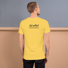 Load image into Gallery viewer, Worldviews &quot;Got Coffee?&quot; T-Shirt
